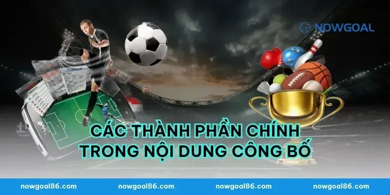 Các Thành Phần Chính Trong Nội Dung Công Bố