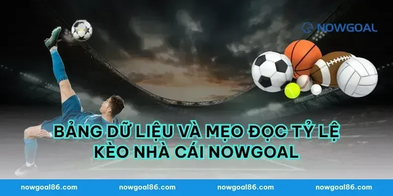 Bảng dữ liệu và mẹo đọc tỷ lệ kèo nhà cái nowgoal